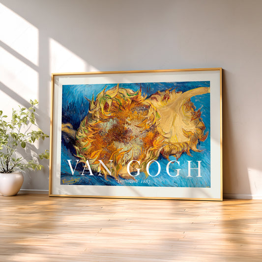 Vincent Van Gogh Sunflowers 1887 Art Print – Famous Painting Wall Art — artwork preview 2