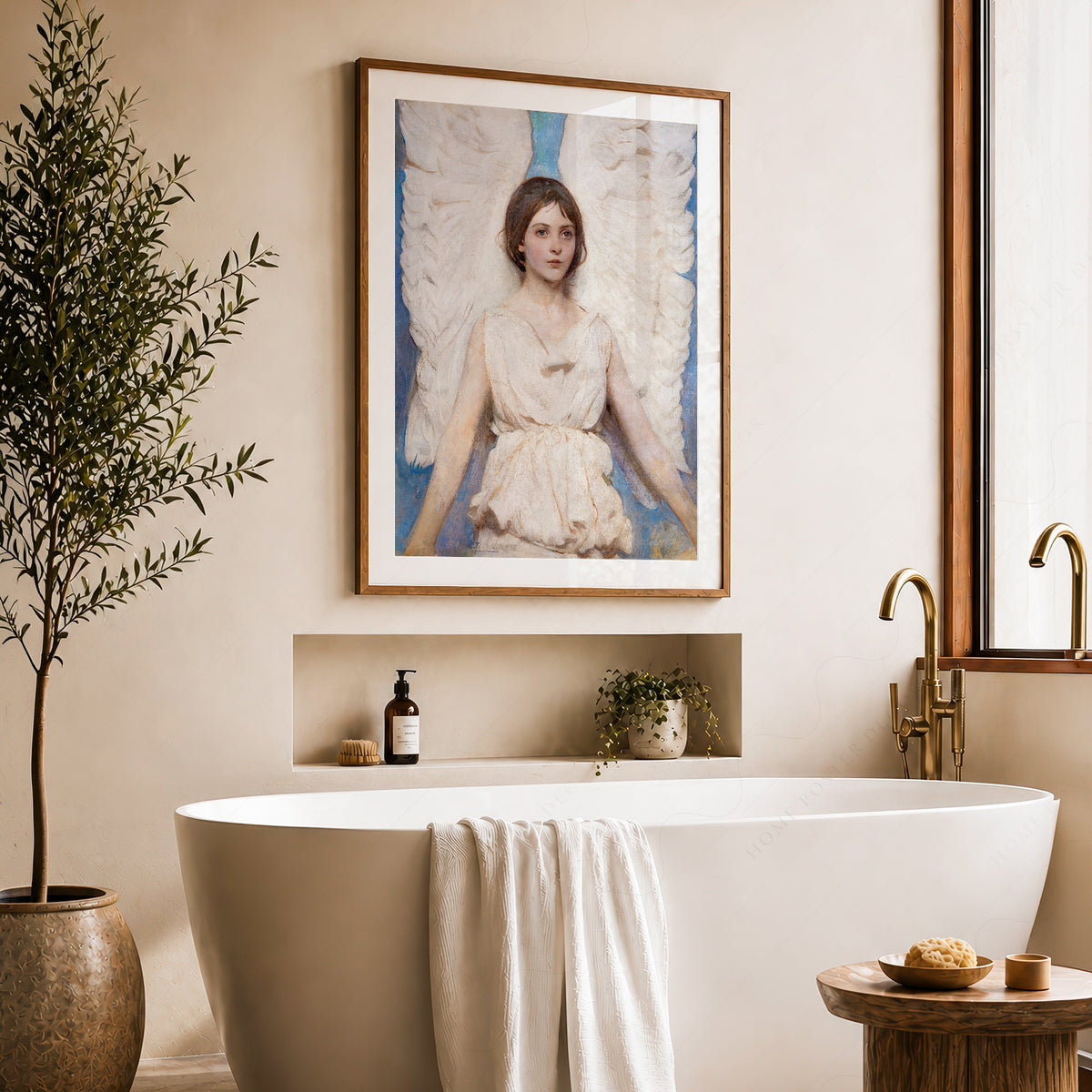Abbott Handerson Thayer Angel Portrait Art Print — artwork preview 22