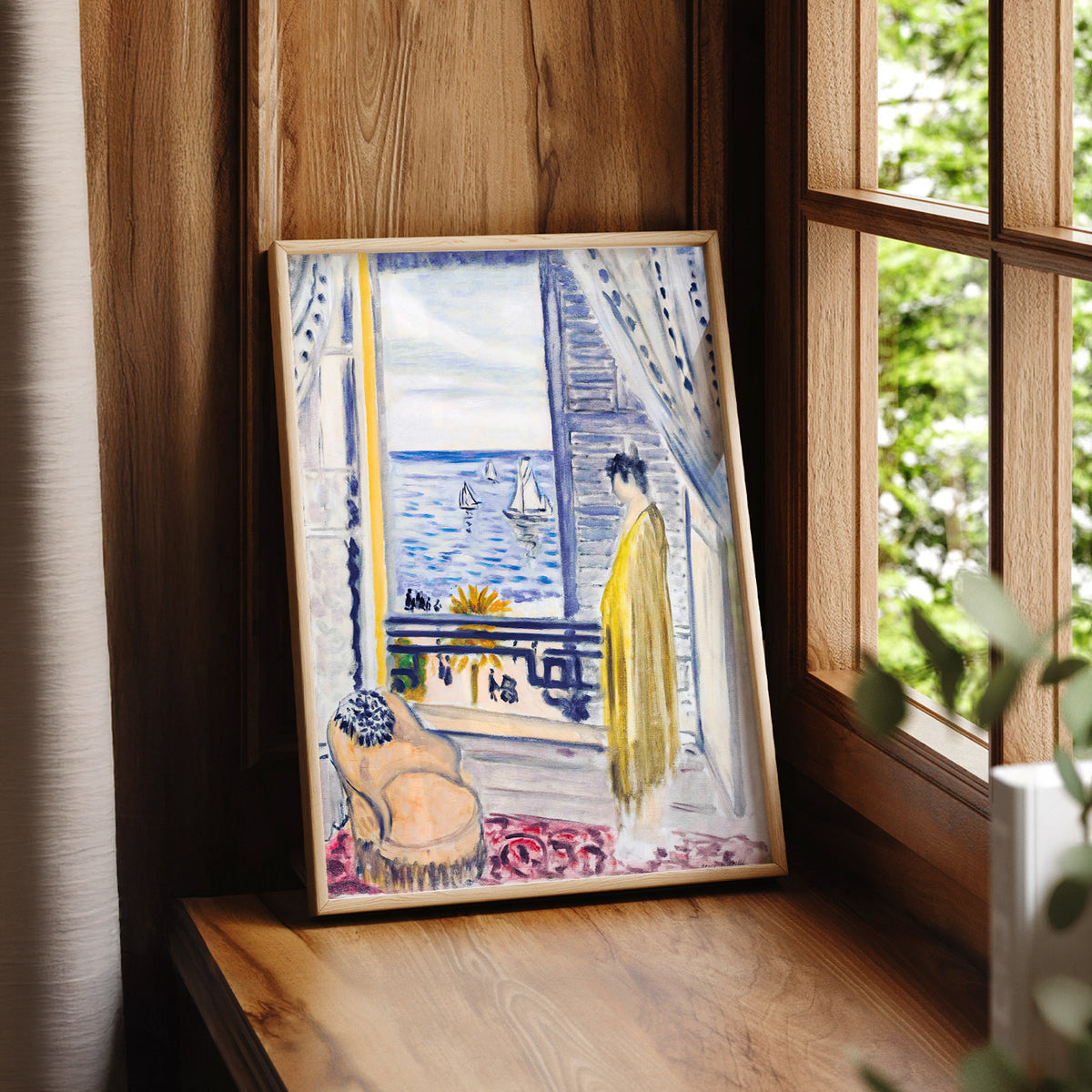 Henri Matisse Woman beside an Open Window Art Print — artwork preview 7