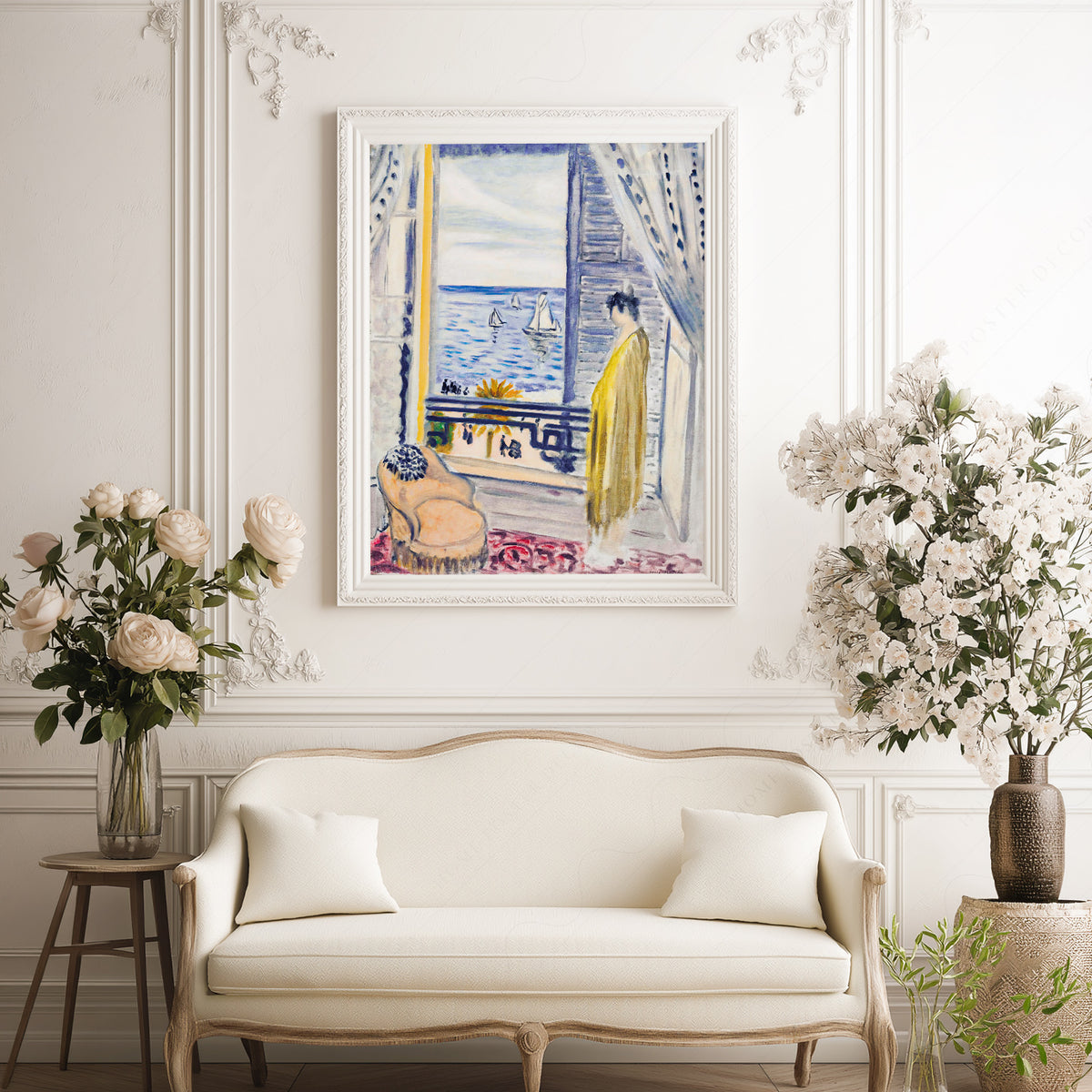 Henri Matisse Woman beside an Open Window Art Print — artwork preview 17