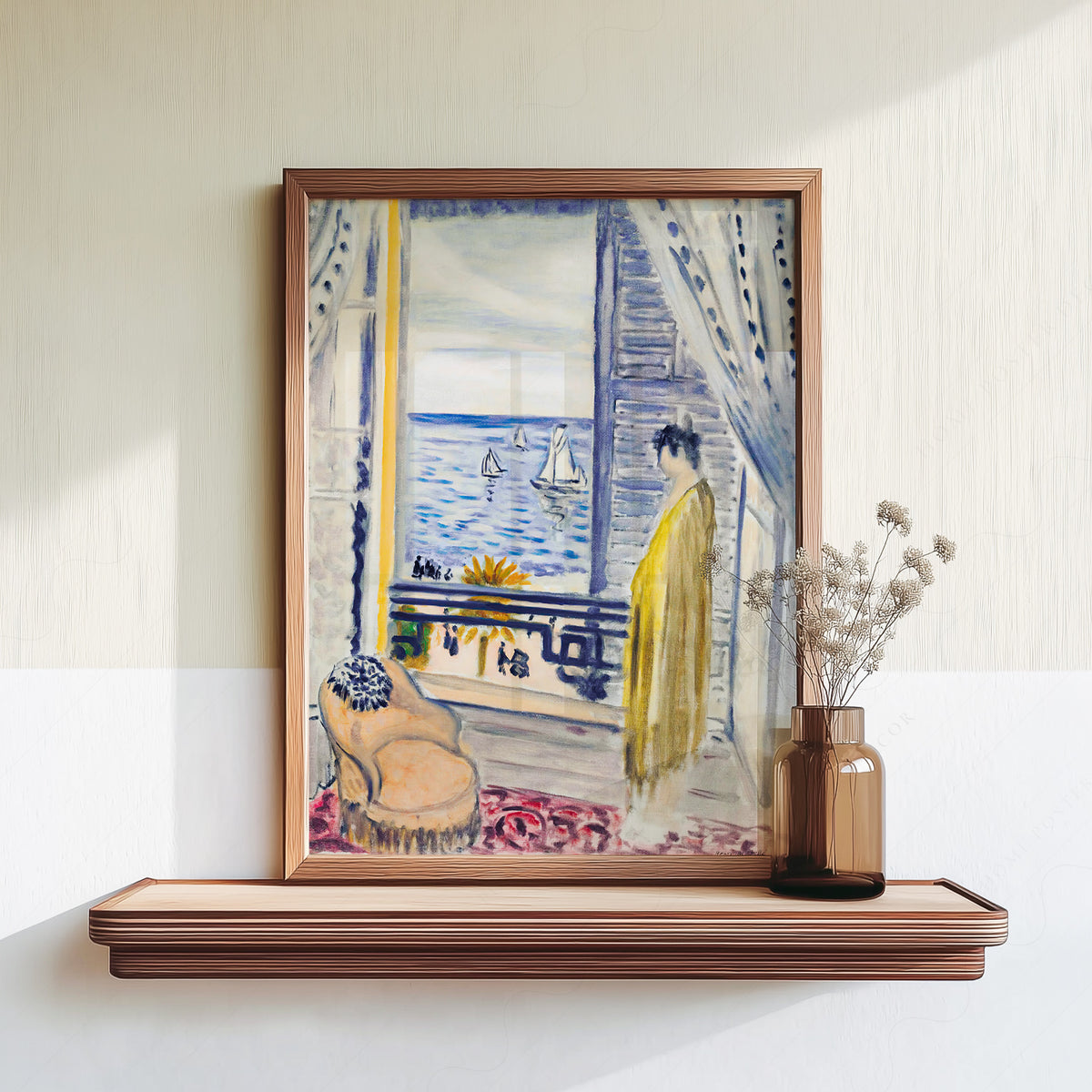 Henri Matisse Woman beside an Open Window Art Print — artwork preview 18