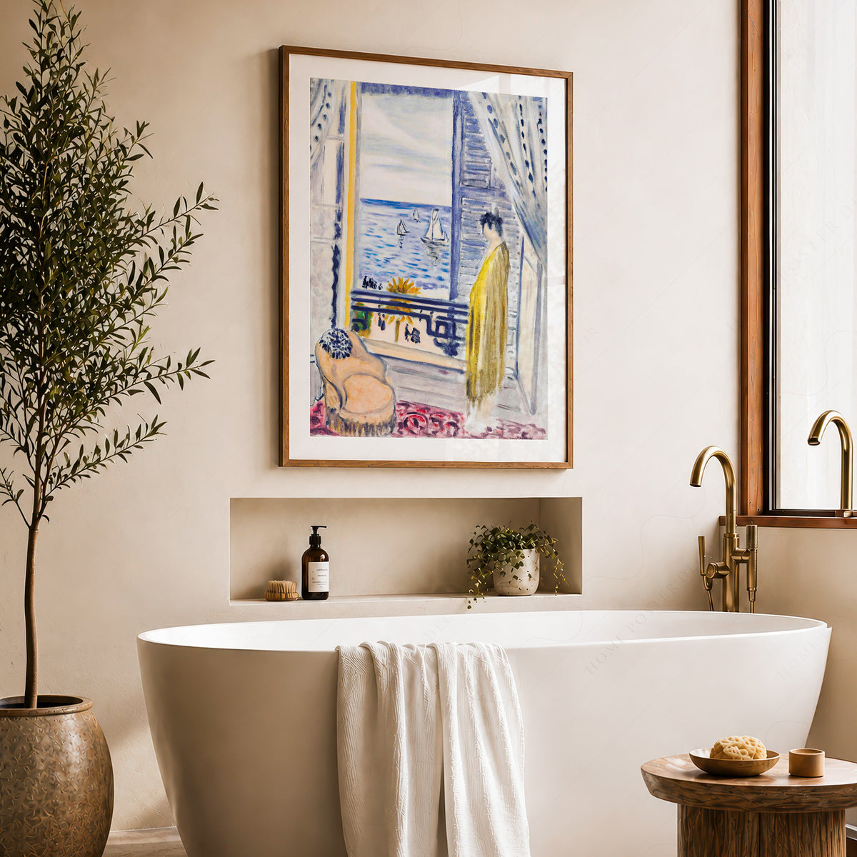 Henri Matisse Woman beside an Open Window Art Print — artwork preview 22