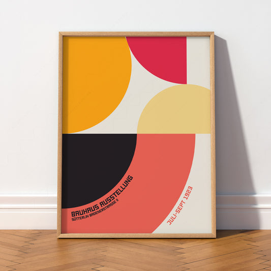 Bauhaus Ausstellung 1923 Exhibition Poster – Mid-Century Modern Wall Art — artwork preview 2