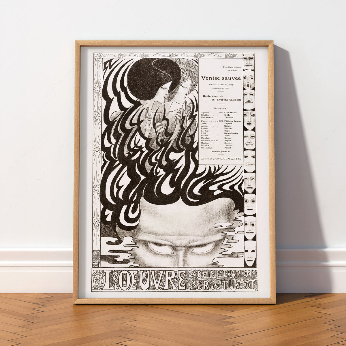 Jan Toorop Flowing Lines Exhibition Poster Art Print — artwork preview 2
