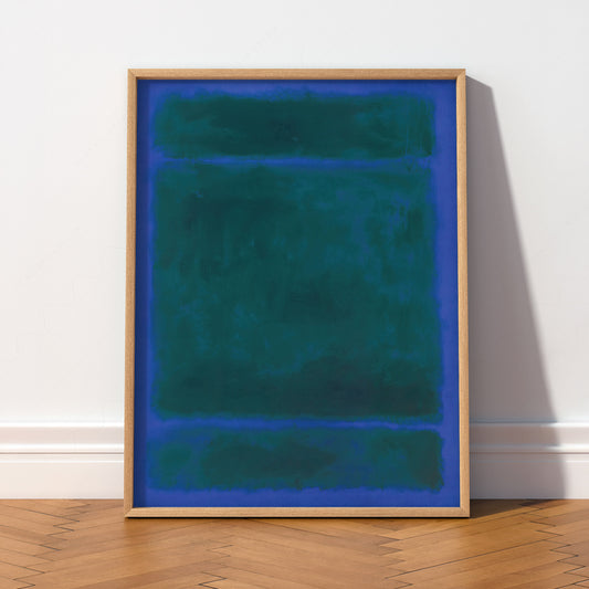 Mark Rothko Blue Green Untitled Art Print – Abstract Expressionist Poster — artwork preview 2