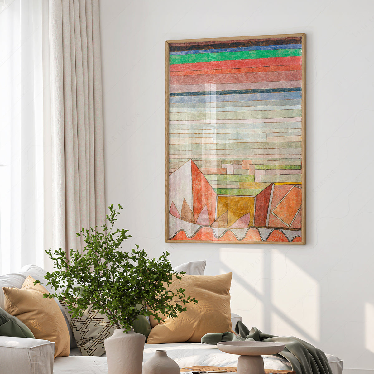 Paul Klee View into the Fertile Country Art Print — artwork preview 6