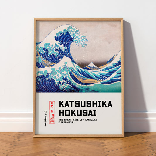 Katsushika Hokusai The Great Wave off Kanagawa Print – Japanese Art Poster — artwork preview 2