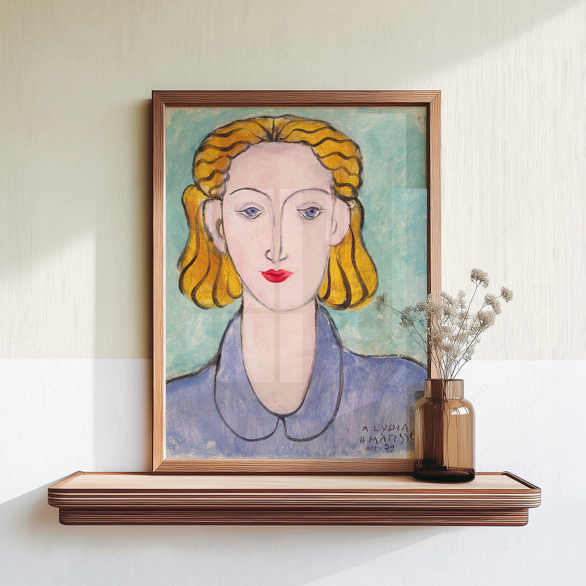 Henri Matisse Young Woman in a Blue Blouse Art Print – Modern Portrait Poster — artwork preview 18