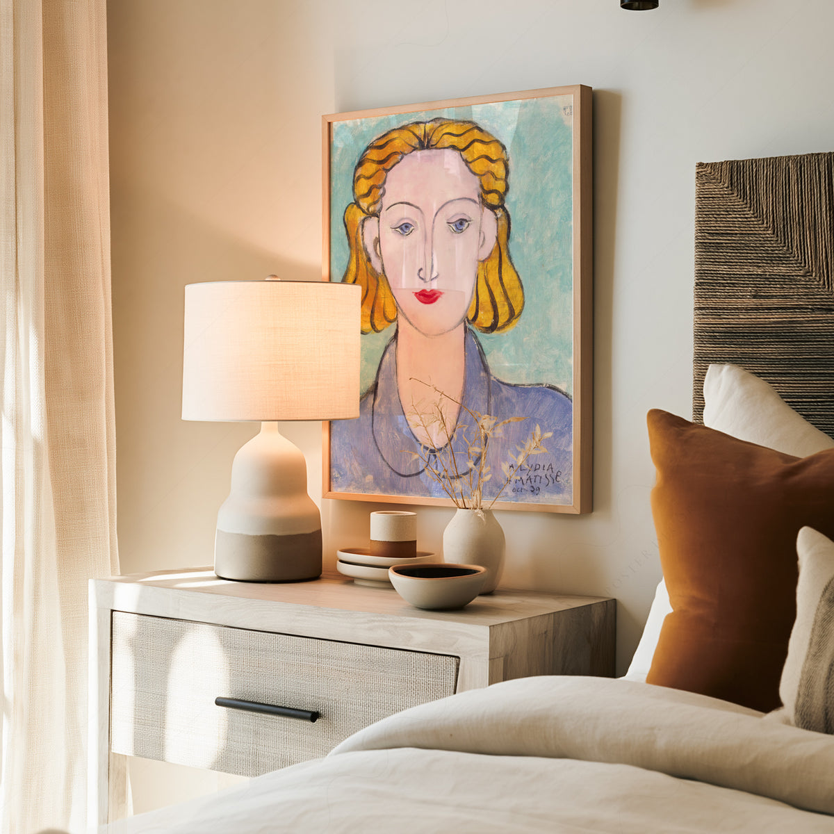 Henri Matisse Young Woman in a Blue Blouse Art Print – Modern Portrait Poster — artwork preview 19