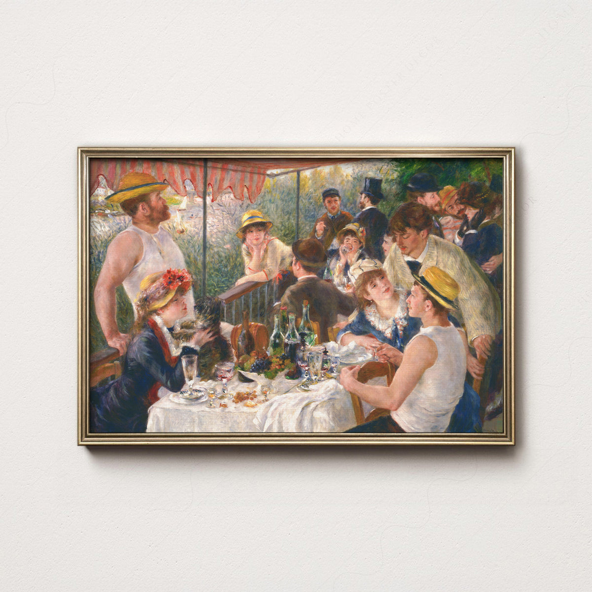 Pierre-Auguste Renoir Luncheon of the Boating Party Art Print — artwork preview 7