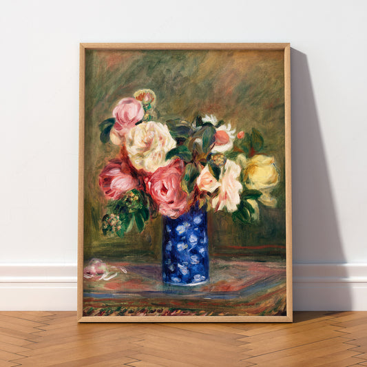 Pierre-Auguste Renoir Bouquet of Roses Art Print — artwork preview 2