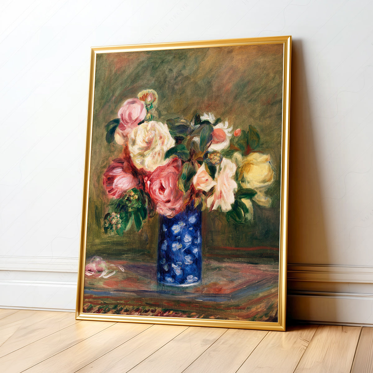 Pierre-Auguste Renoir Bouquet of Roses Art Print — artwork preview 1