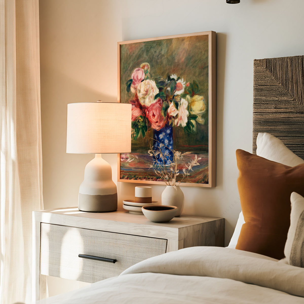Pierre-Auguste Renoir Bouquet of Roses Art Print — artwork preview 19