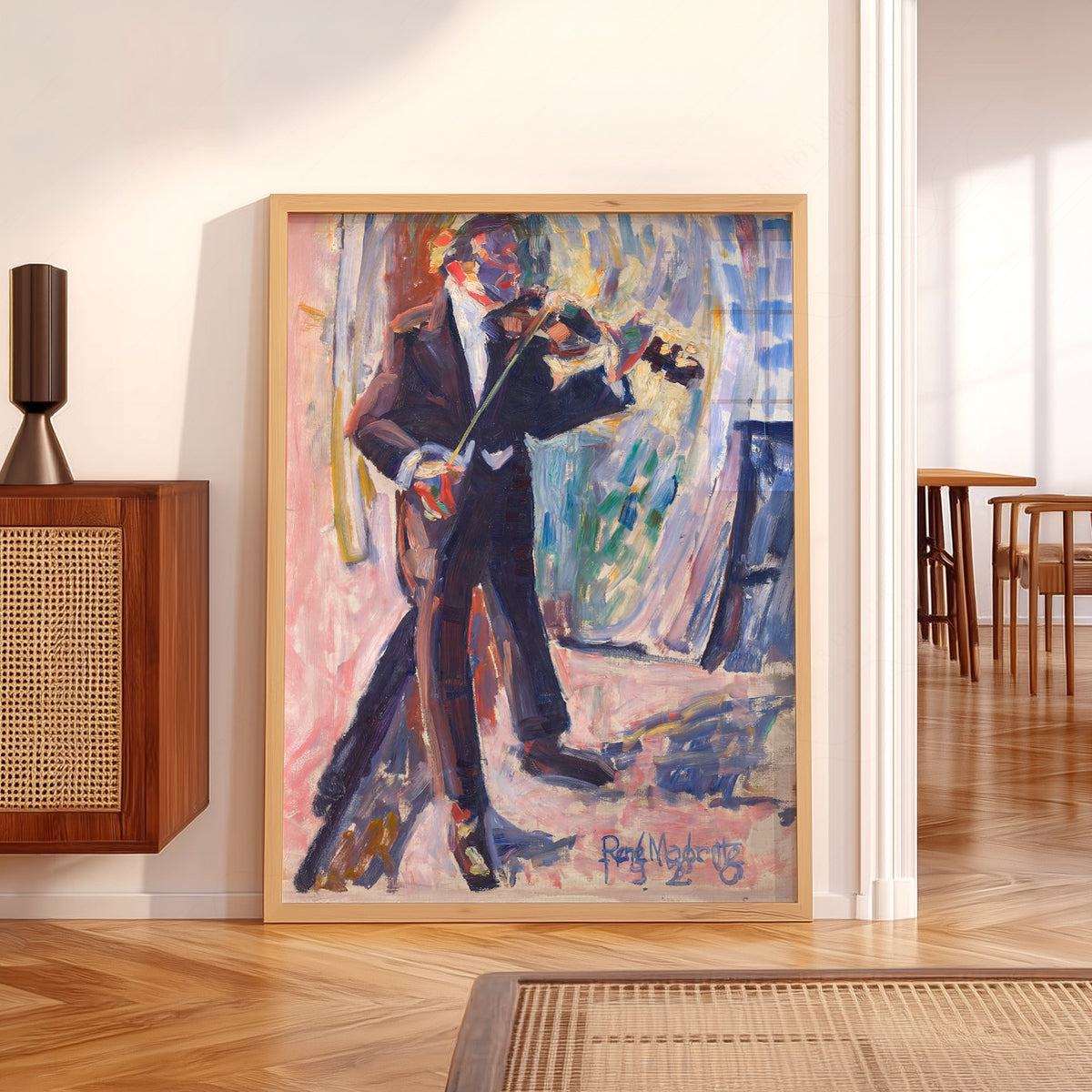 Rene Magritte The Violinist Art Print — artwork preview 5