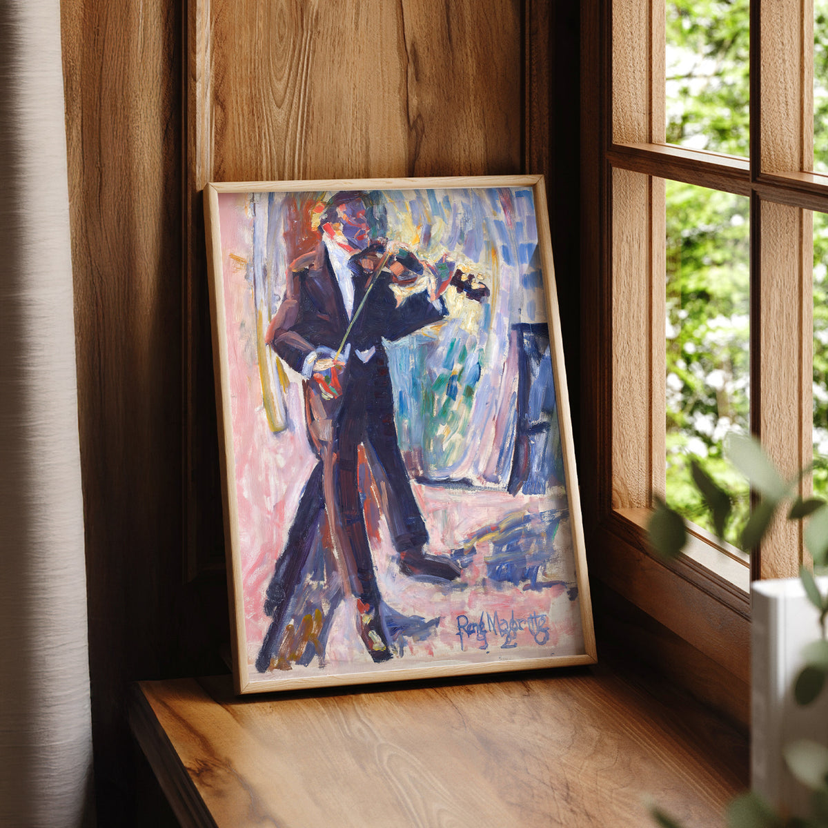 Rene Magritte The Violinist Art Print — artwork preview 7
