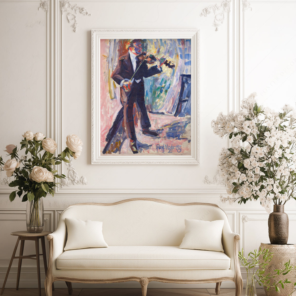 Rene Magritte The Violinist Art Print — artwork preview 17
