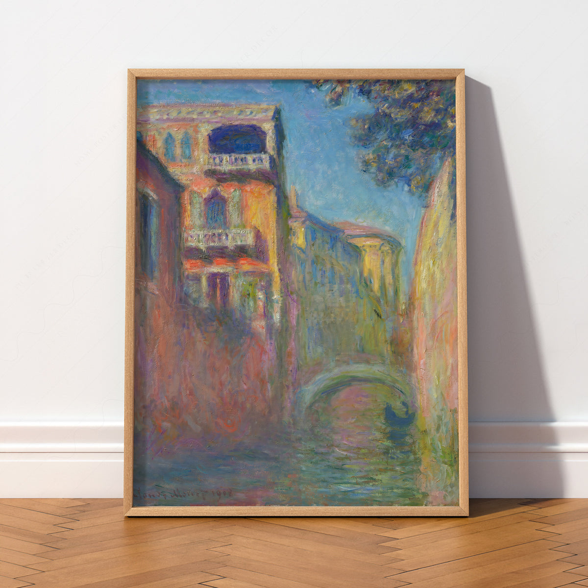Claude Monet Rio della Salute Painting Art Print — artwork preview 2