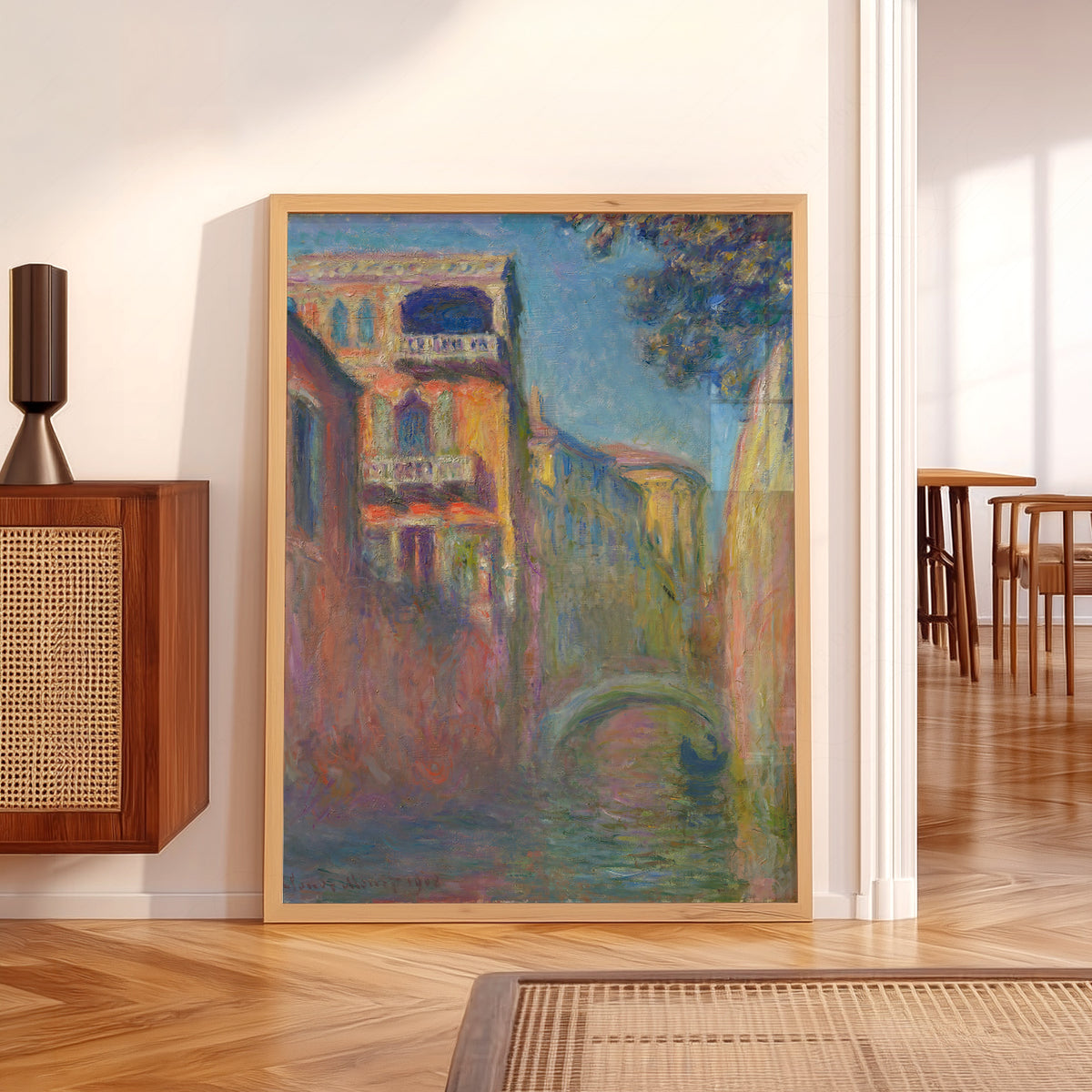 Claude Monet Rio della Salute Painting Art Print — artwork preview 5