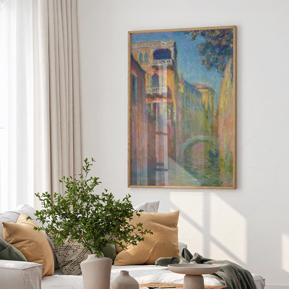 Claude Monet Rio della Salute Painting Art Print — artwork preview 6