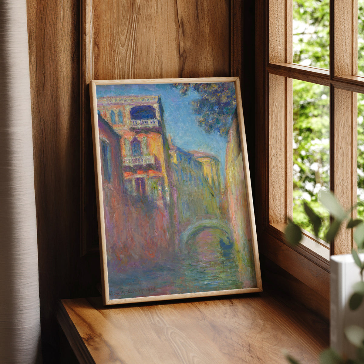 Claude Monet Rio della Salute Painting Art Print — artwork preview 7