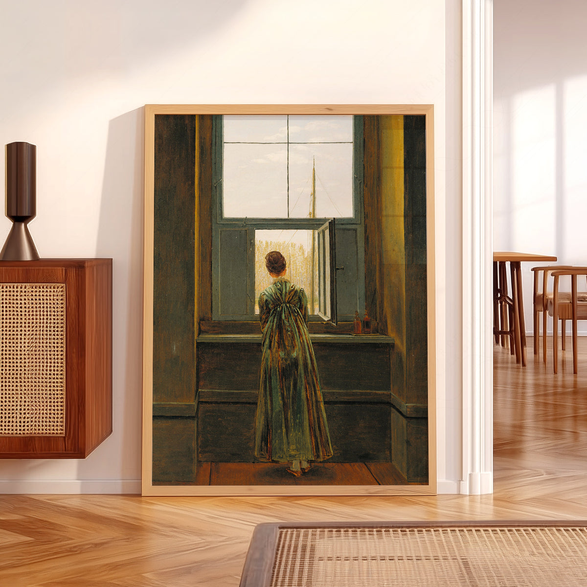 Caspar David Friedrich Woman at a Window Art Print — artwork preview 5