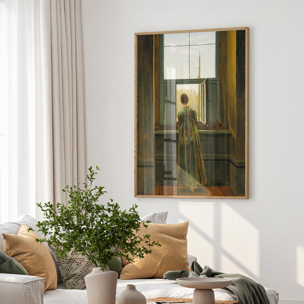 Caspar David Friedrich Woman at a Window Art Print — artwork preview 6
