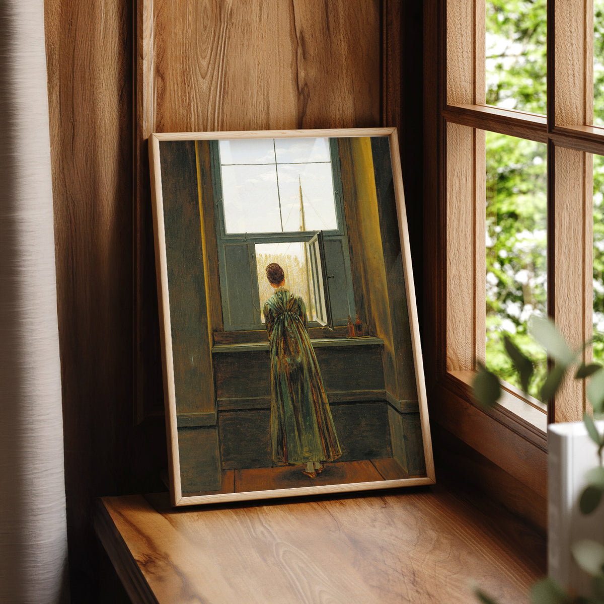 Caspar David Friedrich Woman at a Window Art Print — artwork preview 7