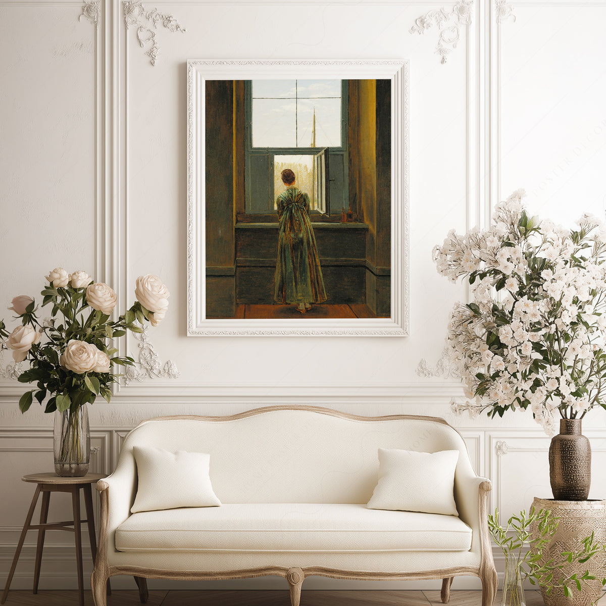 Caspar David Friedrich Woman at a Window Art Print — artwork preview 17
