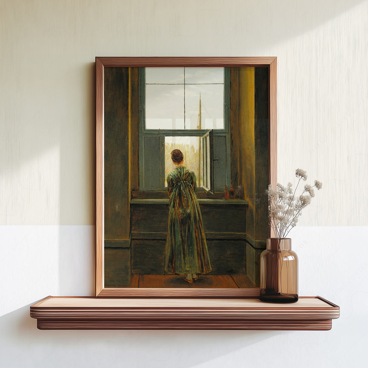 Caspar David Friedrich Woman at a Window Art Print — artwork preview 18