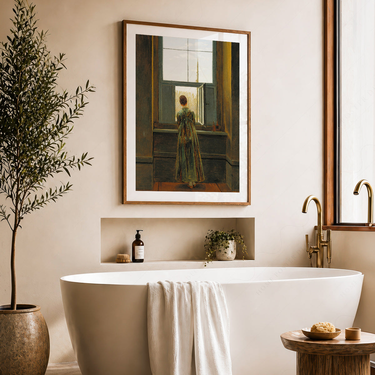 Caspar David Friedrich Woman at a Window Art Print — artwork preview 22