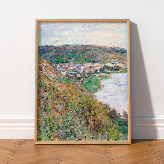 Claude Monet View of Vétheuil Art Print – Landscape Wall Art — artwork preview 2