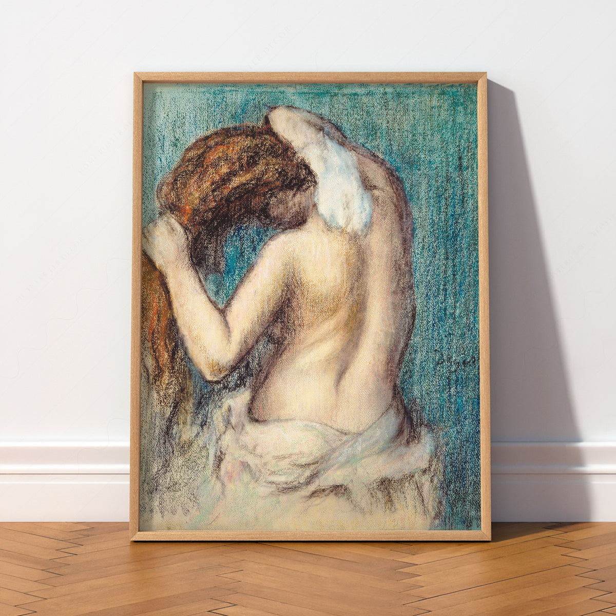 Edgar Degas Woman Drying Her Hair Art Print — artwork preview 2