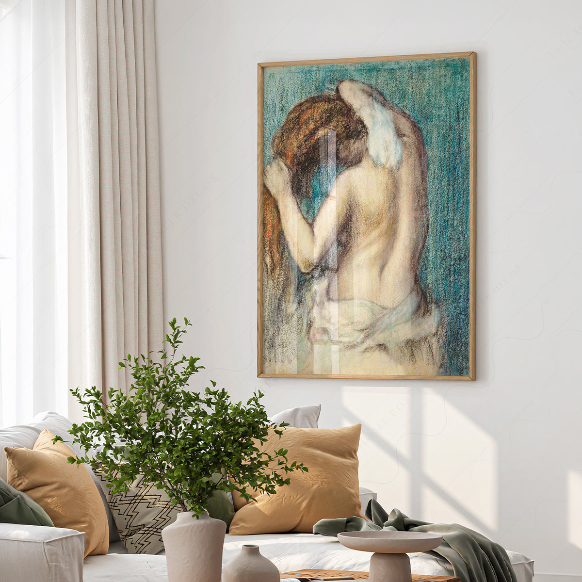 Edgar Degas Woman Drying Her Hair Art Print — artwork preview 6