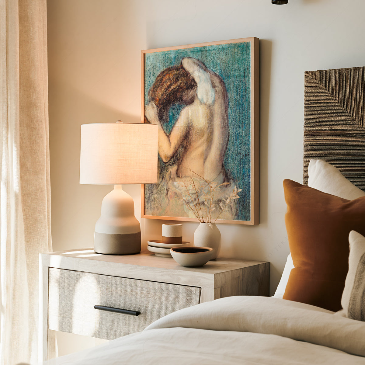 Edgar Degas Woman Drying Her Hair Art Print — artwork preview 19
