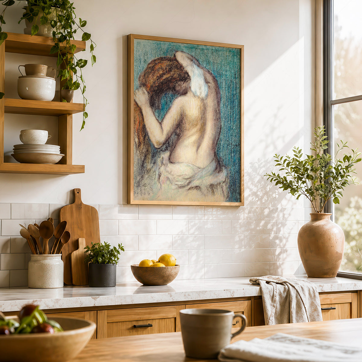 Edgar Degas Woman Drying Her Hair Art Print — artwork preview 23