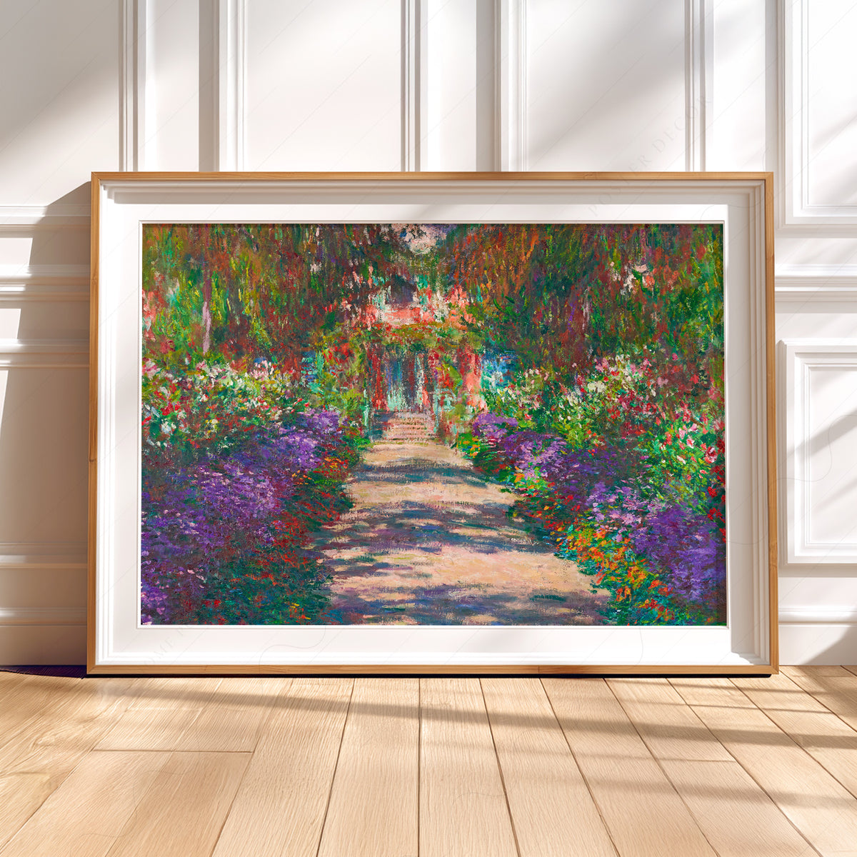 Claude Monet Pathway in Monet's Garden at Giverny Print – Floral Wall Art — artwork preview 5