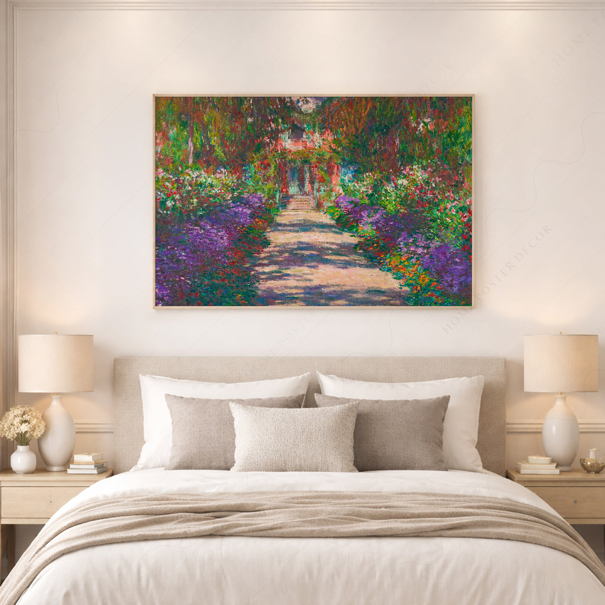 Claude Monet Pathway in Monet's Garden at Giverny Print – Floral Wall Art — artwork preview 17