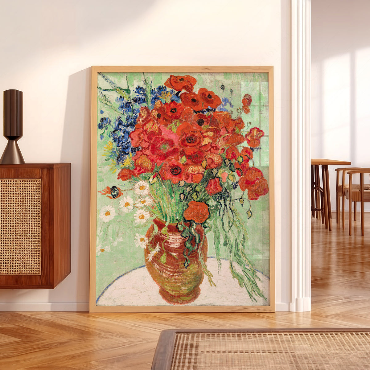 Vincent van Gogh Vase with Daisies and Poppies Art Print — artwork preview 5
