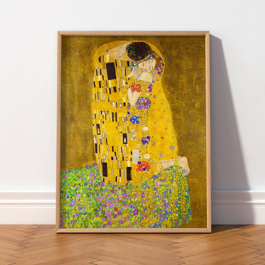 Gustav Klimt The Kiss Art Print – Golden Age Romantic Wall Decor — artwork preview 2