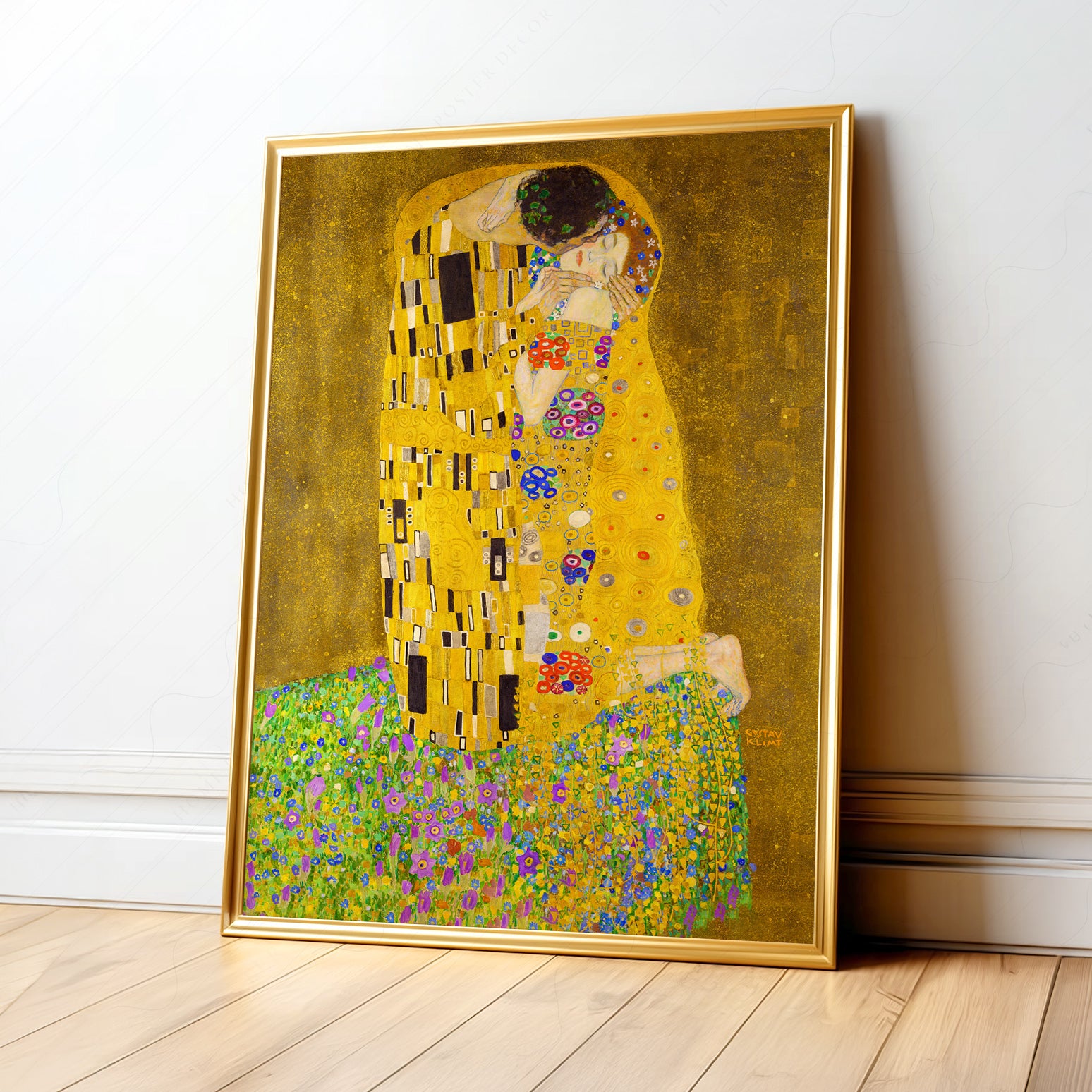 Gustav Klimt The Kiss Art Print – Romantic Wall Art Poster – Home