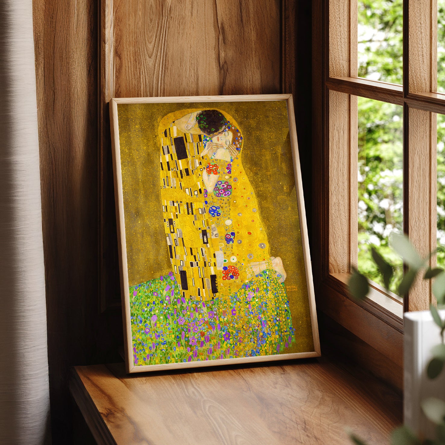 Gustav Klimt The Kiss Art Print – Romantic Wall Art Poster – Home