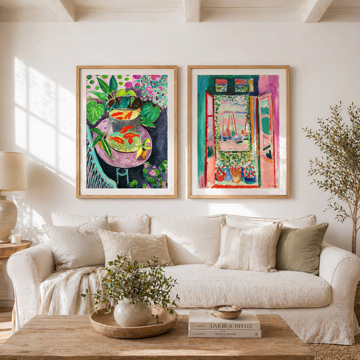 Henri Matisse Goldfish and Open Window Painting Pair – Set of 2 Art Prints — artwork preview 11