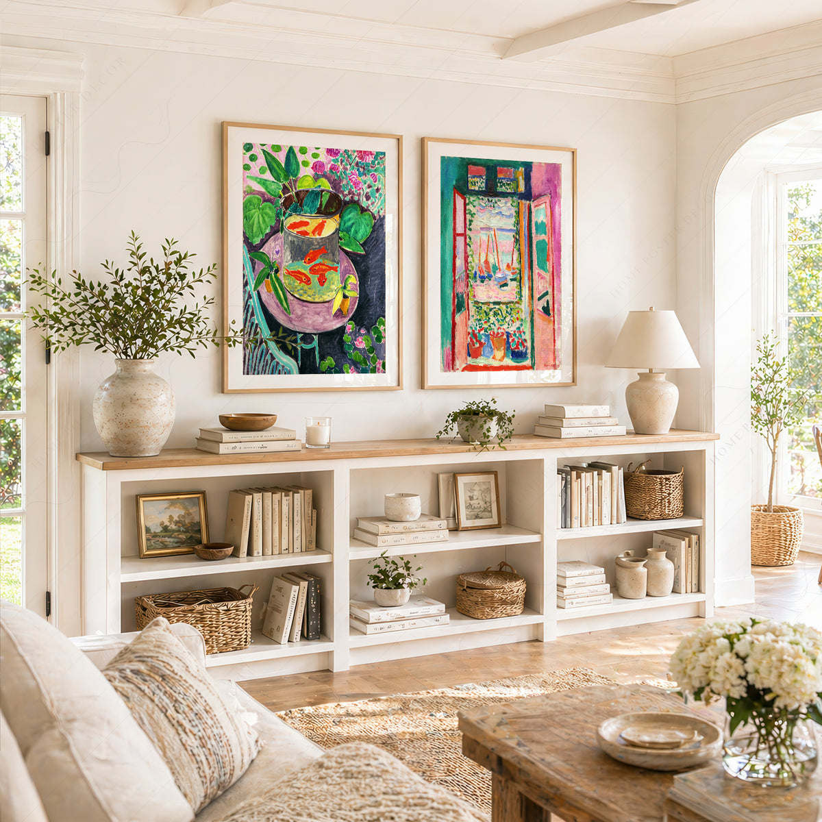Henri Matisse Goldfish and Open Window Painting Pair – Set of 2 Art Prints — artwork preview 17