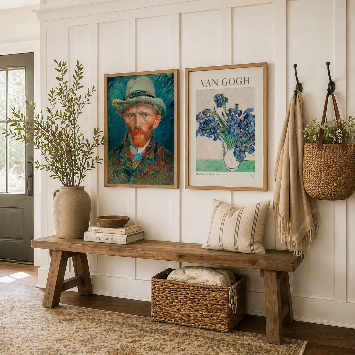 Van Gogh Art Print Set of 2 – Irises and Self-Portrait Wall Art Posters — artwork preview 16