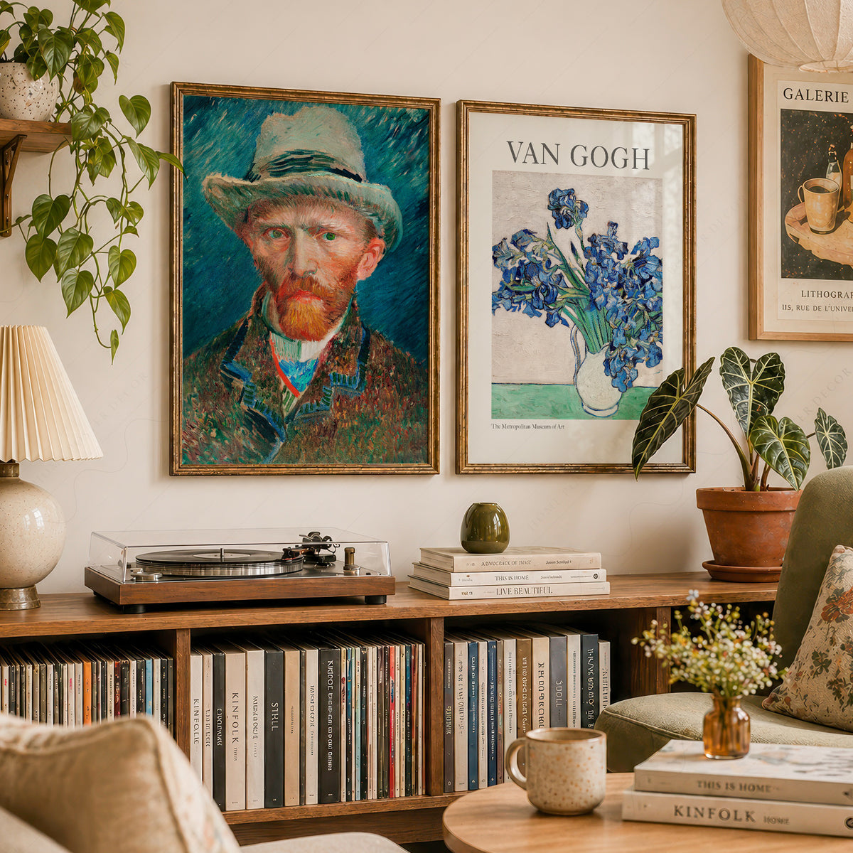 Van Gogh Art Print Set of 2 – Irises and Self-Portrait Wall Art Posters — artwork preview 23