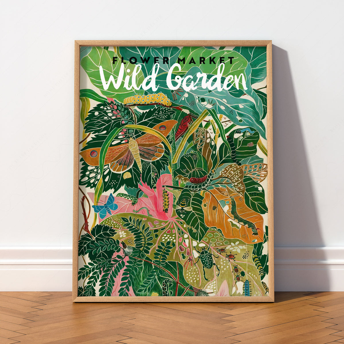 Wild Garden Flower Market Art Print — artwork preview 2