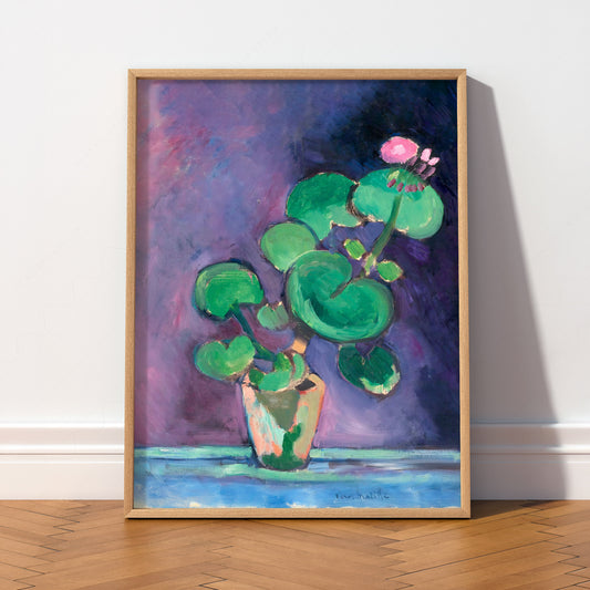 Henri Matisse Geraniums in Vase Art Print – Museum Botanical Wall Decor — artwork preview 2