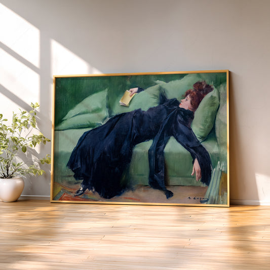 Ramon Casas Decadent Young Woman After the Dance Print – Belle Époque Art — artwork preview 2