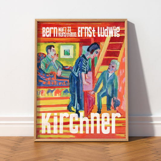 Ernst Ludwig Kirchner The Visit Exhibition Poster Art Print — artwork preview 2