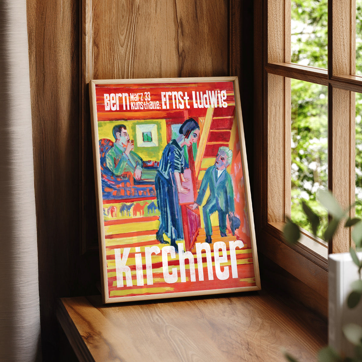 Ernst Ludwig Kirchner The Visit Exhibition Poster Art Print — artwork preview 7